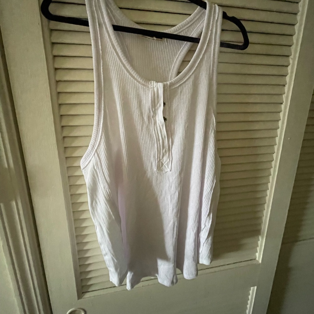 Free People Ribbed Racerback Tank Top